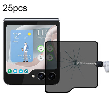 25pcs External Small Screen Privacy Full Glue Full Cover Screen Protector, For Samsung Galaxy Z Flip6