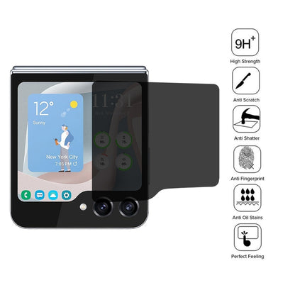 25pcs External Small Screen High Transparency Privacy Full Cover Screen Protector, For Samsung Galaxy Z Flip6