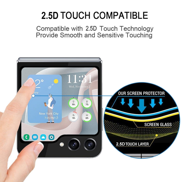 External Small Screen Full Glue Full Cover Screen Protector, For Samsung Galaxy Z Flip6