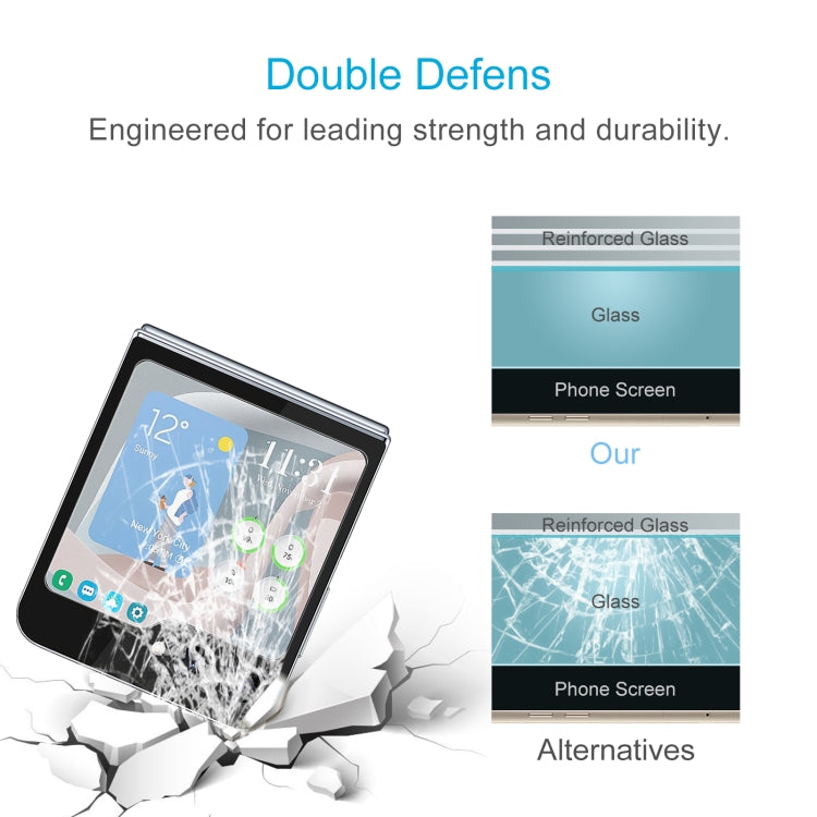 25pcs External Small Screen Half Cover Screen Protector, For Samsung Galaxy Z Flip6