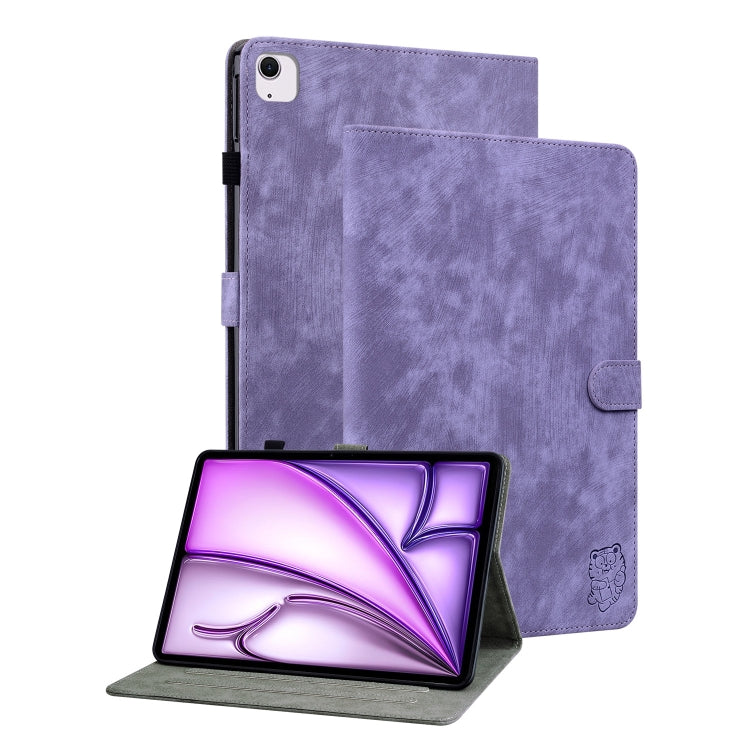 Embossed Tiger Pattern Leather Tablet Case