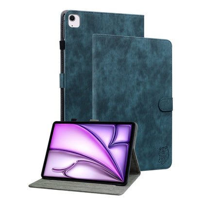Embossed Tiger Pattern Leather Tablet Case, For iPad Air 13 2026 / 2025 / 2024, For iPad Air 11 2026 / 2025 / 2024, For iPad Pro 11 2025 / 2024