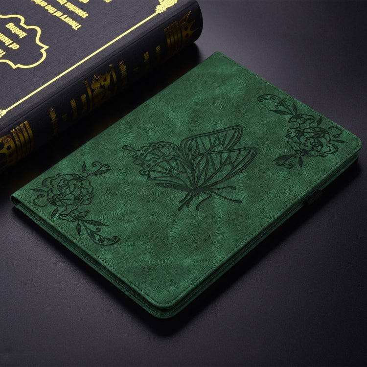 Butterfly Flower Embossed Leather Tablet Case