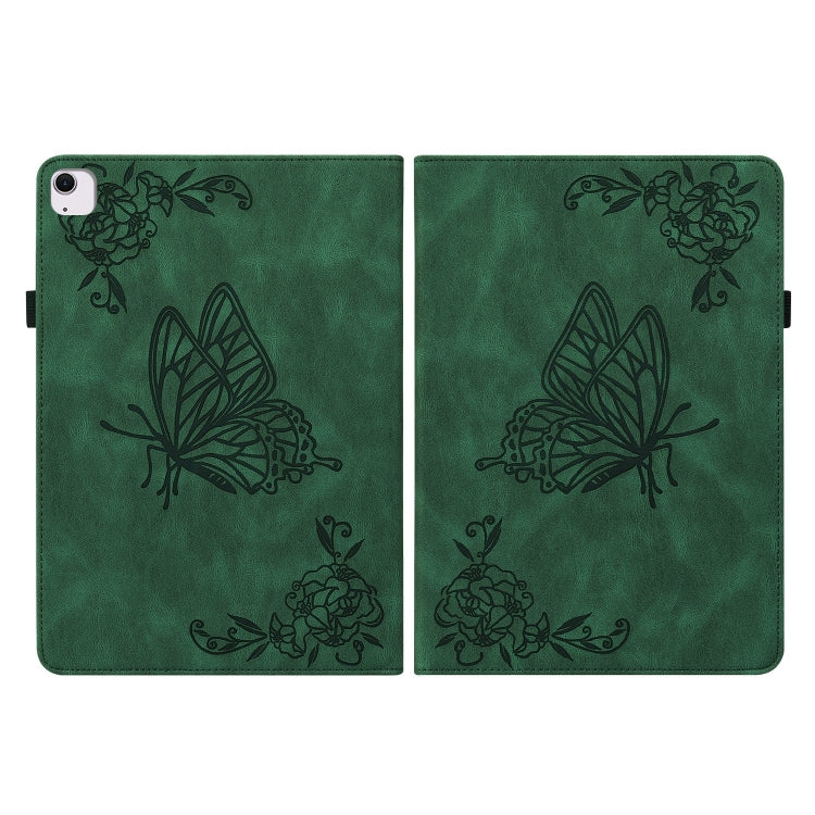 Butterfly Flower Embossed Leather Tablet Case