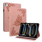Butterfly Flower Embossed Leather Tablet Case, For iPad Air 11 2026 / 2025 / 2024, For iPad Pro 11 2025 / 2024