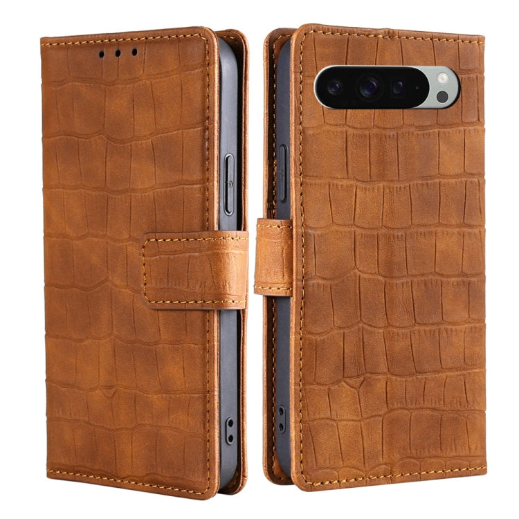 Skin Feel Crocodile Magnetic Clasp Leather Phone Case