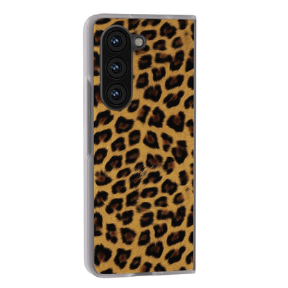 Frosted Transparent Edge Leopard Print Phone Case