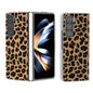 Frosted Transparent Edge Leopard Print Phone Case, For Samsung Galaxy Z Fold6 5G, For Samsung Galaxy Z Fold5