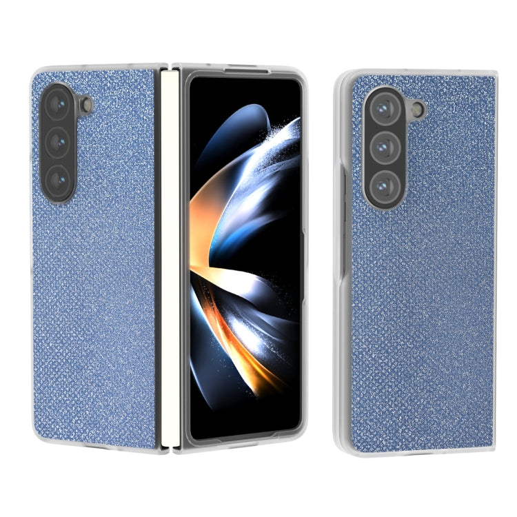 Frosted Transparent Edge Diamond Phone Case, For Samsung Galaxy Z Fold6 5G, For Samsung Galaxy Z Fold5