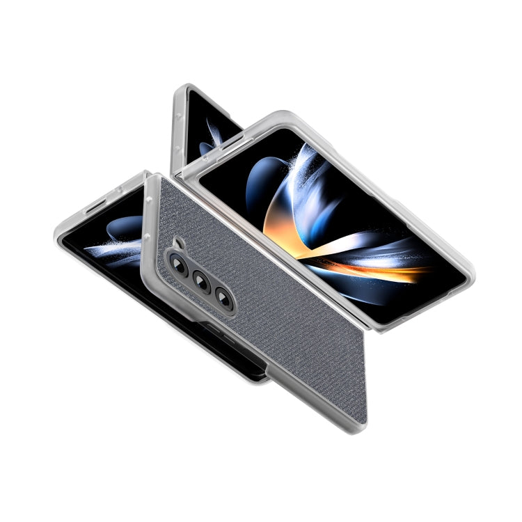 Frosted Transparent Edge Diamond Phone Case, For Samsung Galaxy Z Fold6 5G, For Samsung Galaxy Z Fold5