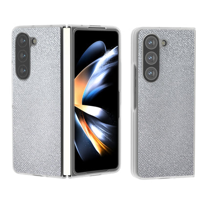 Frosted Transparent Edge Diamond Phone Case, For Samsung Galaxy Z Fold6 5G, For Samsung Galaxy Z Fold5
