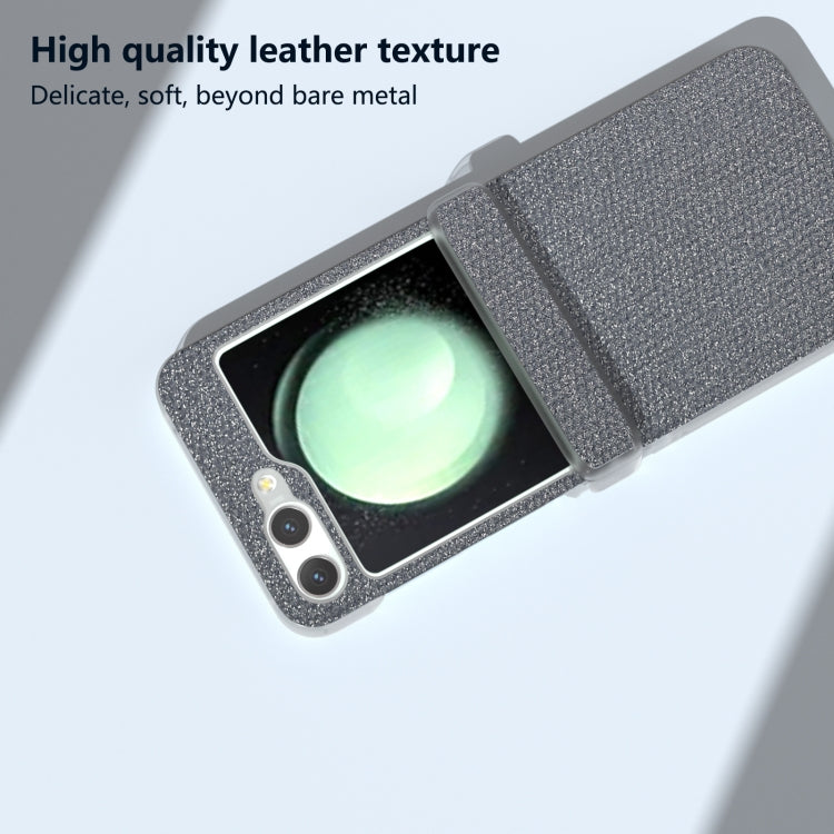 Three Parts Frosted Transparent Frame Diamond Phone Case, For Samsung Galaxy Z Flip6 / Flip7 FE, For Samsung Galaxy Z Flip5