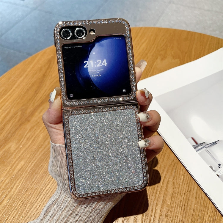 Gradient Glitter Powder Electroplated Diamond PC Full Coverage Shockproof Phone Case