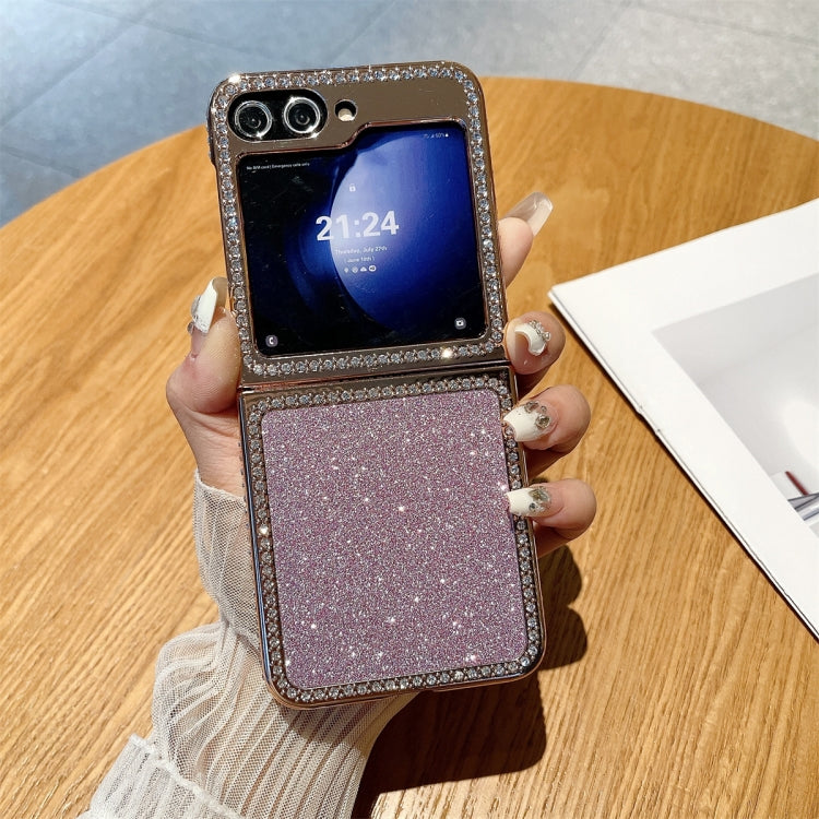 Gradient Glitter Powder Electroplated Diamond PC Full Coverage Shockproof Phone Case