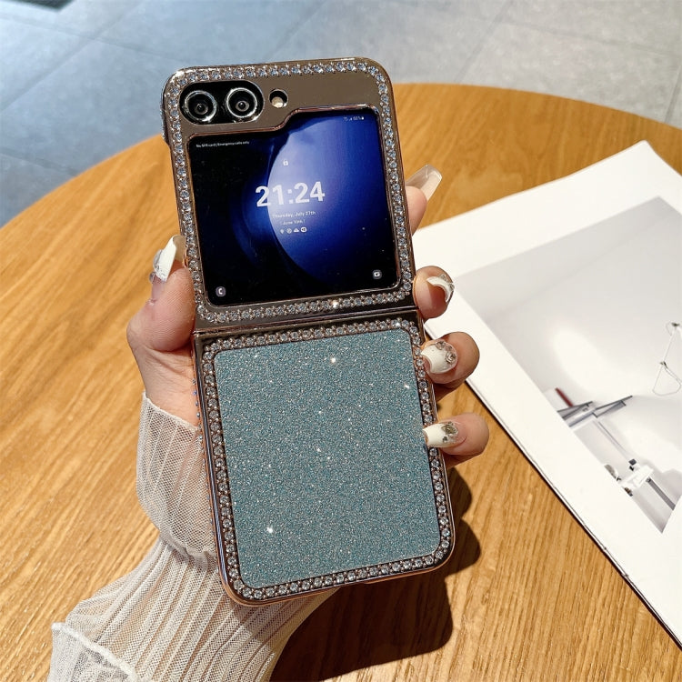 Gradient Glitter Powder Electroplated Diamond PC Full Coverage Shockproof Phone Case