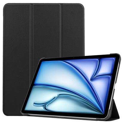 Custer Pure Color 3-Fold Holder Smart Leather Tablet Case, For iPad Air 11 2026 / 2025 / 2024