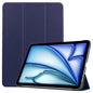Custer Pure Color 3-Fold Holder Smart Leather Tablet Case, For iPad Air 11 2026 / 2025 / 2024