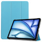 Custer Pure Color 3-Fold Holder Smart Leather Tablet Case, For iPad Air 11 2026 / 2025 / 2024
