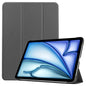 Custer Pure Color 3-Fold Holder Smart Leather Tablet Case, For iPad Air 11 2026 / 2025 / 2024
