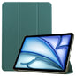 Custer Pure Color 3-Fold Holder Smart Leather Tablet Case, For iPad Air 11 2026 / 2025 / 2024