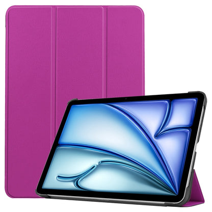 Custer Pure Color 3-Fold Holder Smart Leather Tablet Case, For iPad Air 11 2026 / 2025 / 2024