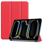 Custer Pure Color 3-Fold Holder Smart Leather Tablet Case, For iPad Pro 11 2025 / 2024