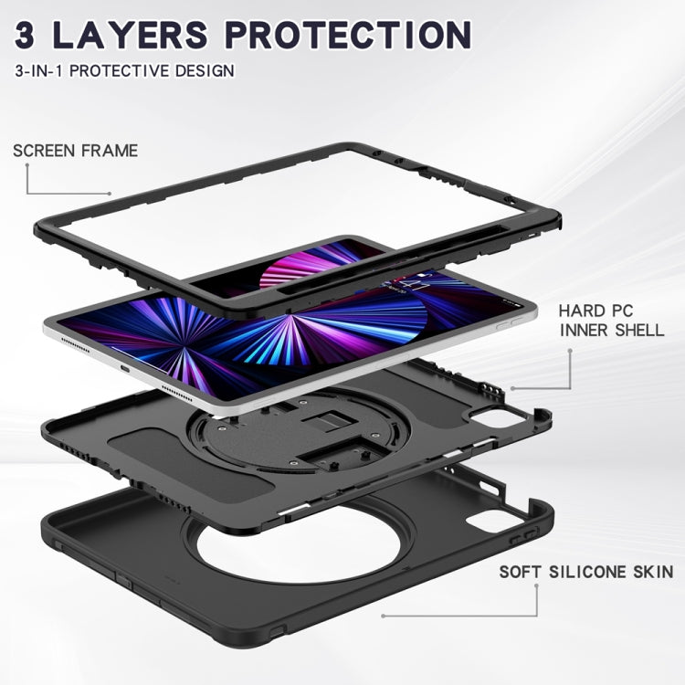 Spider Wheel Silicone Hybrid PC Tablet Case, For iPad Air 11 2026 / 2025 / 2024, For iPad Pro 11 2025 / 2024