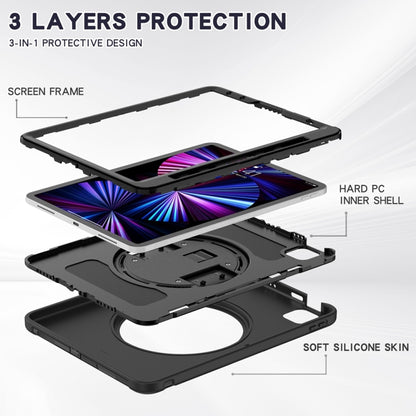 Spider Wheel Silicone Hybrid PC Tablet Case, For iPad Air 11 2026 / 2025 / 2024, For iPad Pro 11 2025 / 2024