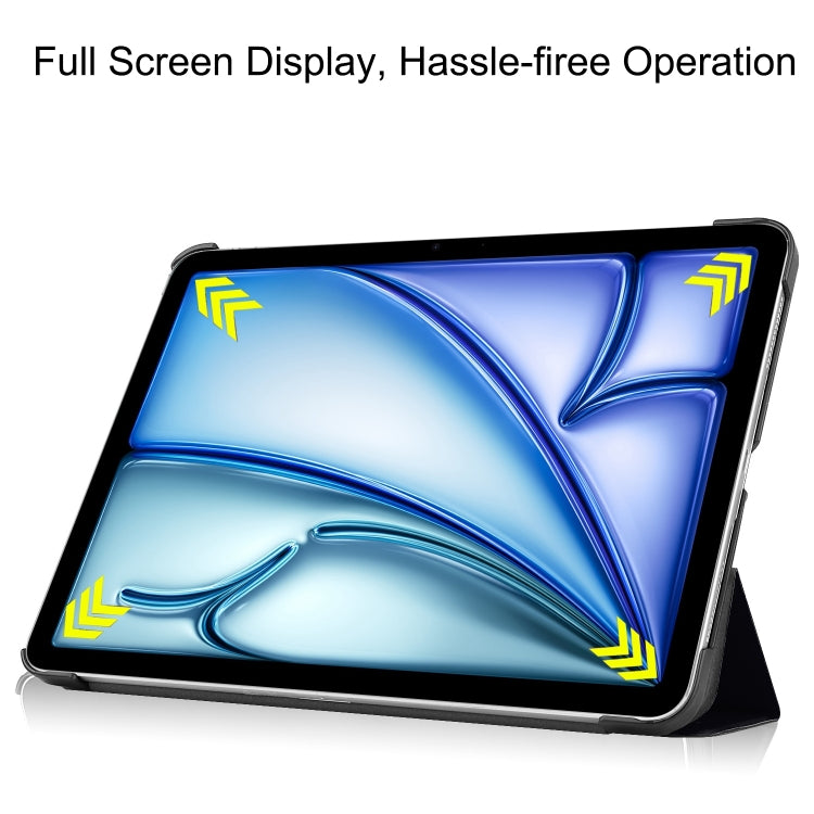 Custer Painted 3-Fold Holder Smart Leather Tablet Case, For iPad Air 13 2026 / 2025 / 2024, For iPad Pro 13  2025 / 2024
