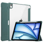 Pure Color 3-fold Clear TPU Smart Leather Tablet Case, For iPad Air 11 2026 / 2025 / 2024