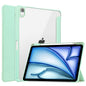 Pure Color 3-fold Clear TPU Smart Leather Tablet Case, For iPad Air 11 2026 / 2025 / 2024