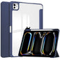 Pure Color 3-fold Clear TPU Smart Leather Tablet Case, For iPad Air 13 2026 / 2025 / 2024, For iPad Pro 13 2025 / 2024, For iPad Pro 11 2025 / 2024