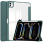 Pure Color 3-fold Clear TPU Smart Leather Tablet Case, For iPad Air 13 2026 / 2025 / 2024, For iPad Pro 13 2025 / 2024, For iPad Pro 11 2025 / 2024
