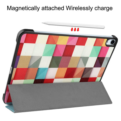 Custer Painted 3-Fold Holder Smart Leather Tablet Case, For iPad Air 11 2026 / 2025 / 2024