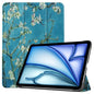 Custer Painted 3-Fold Holder Smart Leather Tablet Case, For iPad Air 11 2026 / 2025 / 2024