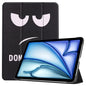 Custer Painted 3-Fold Holder Smart Leather Tablet Case, For iPad Air 11 2026 / 2025 / 2024