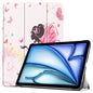 Custer Painted 3-Fold Holder Smart Leather Tablet Case, For iPad Air 11 2026 / 2025 / 2024