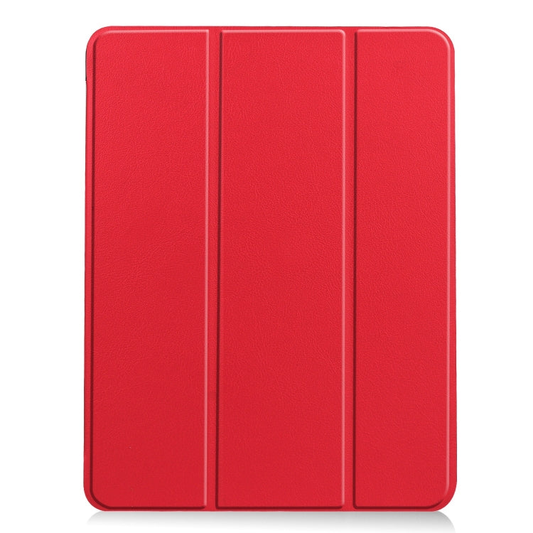 Custer TPU Pure Color 3-Fold Holder Smart Leather Tablet Case, For iPad Air 11 2024 / 2025 / 2026