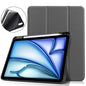 Custer TPU Pure Color 3-Fold Holder Smart Leather Tablet Case, For iPad Air 11 2024 / 2025 / 2026