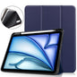Custer TPU Pure Color 3-Fold Holder Smart Leather Tablet Case, For iPad Air 11 2024 / 2025 / 2026