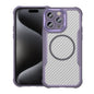 Carbon Fiber Texture MagSafe Translucent Phone Case, For  iPhone Air, For iPhone 16 Pro Max, For iPhone 16 Pro, For iPhone 16 Plus, For iPhone 16, For iPhone 15 Pro Max