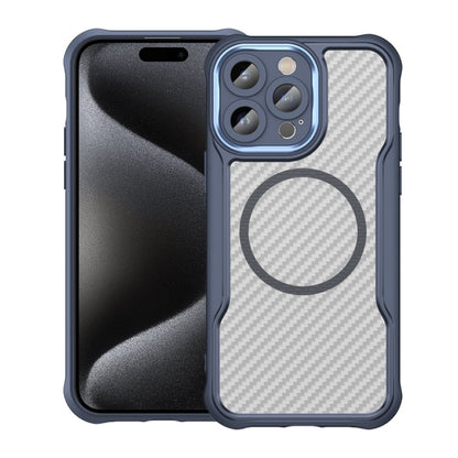 Carbon Fiber Texture MagSafe Translucent Phone Case, For iPhone 15 Pro, For iPhone 15 Plus / 14 Plus, For iPhone 15, For iPhone 14, For iPhone 14 Pro, For iPhone 14 Pro Max