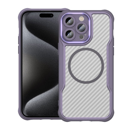 Carbon Fiber Texture MagSafe Translucent Phone Case, For iPhone 15 Pro, For iPhone 15 Plus / 14 Plus, For iPhone 15, For iPhone 14, For iPhone 14 Pro, For iPhone 14 Pro Max