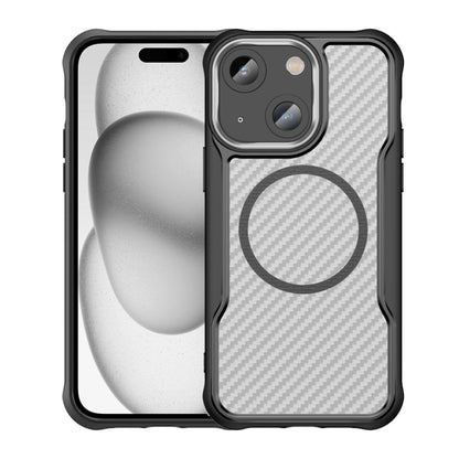 Carbon Fiber Texture MagSafe Translucent Phone Case, For iPhone 15 Pro, For iPhone 15 Plus / 14 Plus, For iPhone 15, For iPhone 14, For iPhone 14 Pro, For iPhone 14 Pro Max