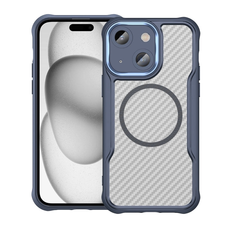 Carbon Fiber Texture MagSafe Translucent Phone Case, For iPhone 15 Pro, For iPhone 15 Plus / 14 Plus, For iPhone 15, For iPhone 14, For iPhone 14 Pro, For iPhone 14 Pro Max