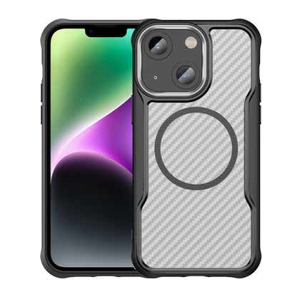 Carbon Fiber Texture MagSafe Translucent Phone Case, For iPhone 16, For iPhone 14, For iPhone 11