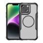 Carbon Fiber Texture MagSafe Translucent Phone Case, For iPhone 16, For iPhone 14, For iPhone 11
