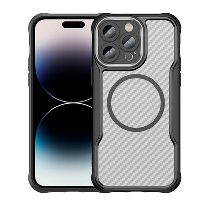 Carbon Fiber Texture MagSafe Translucent Phone Case, For iPhone 15, For iPhone 14, For iPhone 14 Pro, For iPhone 14 Pro Max, For iPhone 13 Pro Max, For iPhone 13 Pro