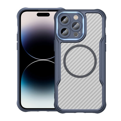 Carbon Fiber Texture MagSafe Translucent Phone Case, For iPhone 15 Pro, For iPhone 15 Plus / 14 Plus, For iPhone 15, For iPhone 14, For iPhone 14 Pro, For iPhone 14 Pro Max