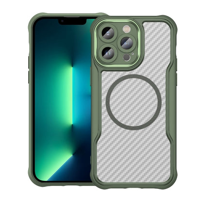 Carbon Fiber Texture MagSafe Translucent Phone Case, For iPhone 15, For iPhone 14, For iPhone 14 Pro, For iPhone 14 Pro Max, For iPhone 13 Pro Max, For iPhone 13 Pro